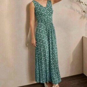 NWTBoden Sienna Jersey Maxi Dress Medallion Print V-Neck Sleeveless sz 20/22 NEW
